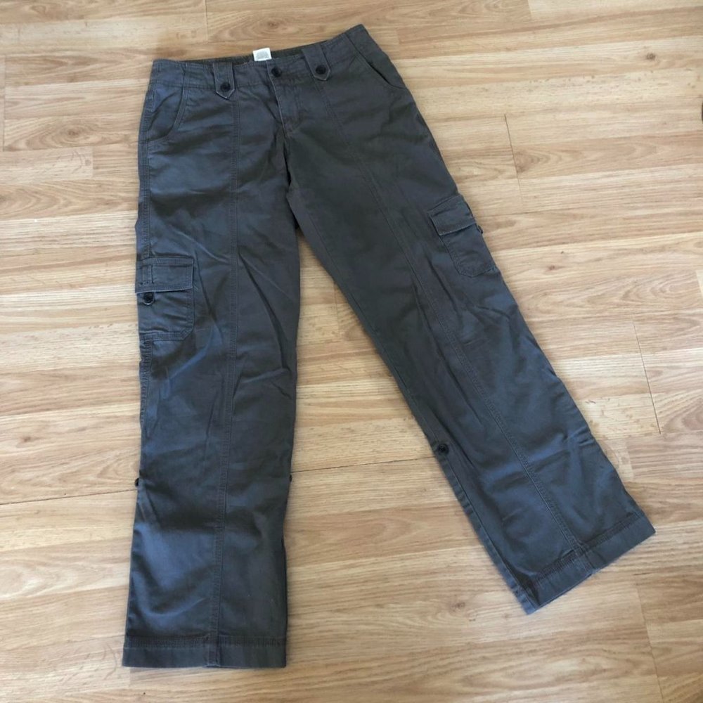 Brown Cotton Cargo Pants
